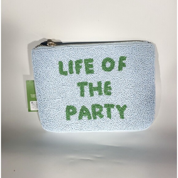 Kate Spade x Target Clutch Bag Beaded Life of the Party New With Tag Blue - Picture 4 of 10